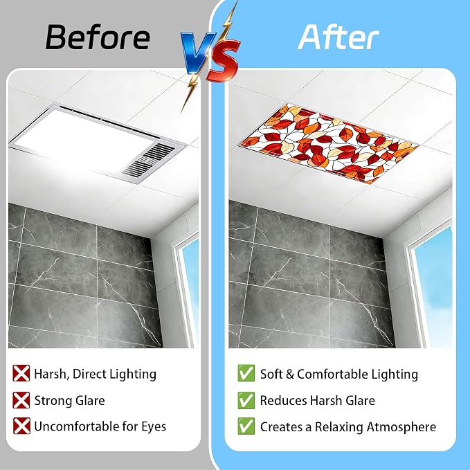4 Pack 2x4 FT Magnetic Fluorescent Light Covers, Ceiling Light Filters - Image 7