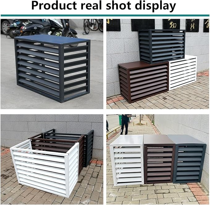 Aluminum Outdoor Condenser Protective Cover, freestanding Enclosure to Cover - Image 3