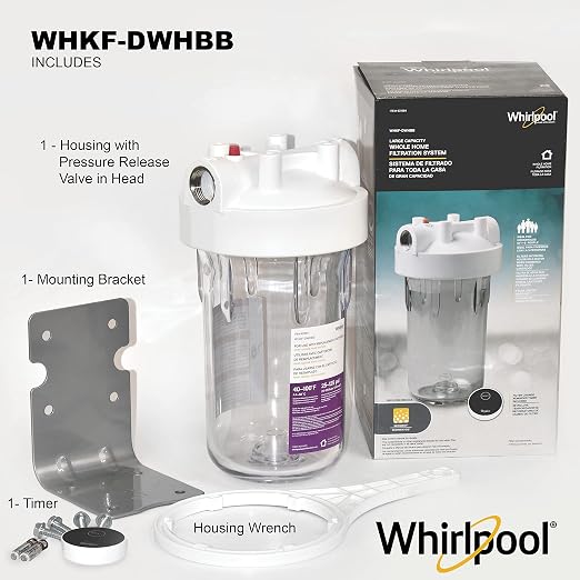 Whirlpool 10" x 4.5" Large Capacity Whole House Water Filter Housing WHKF-DWHBB - Image 5