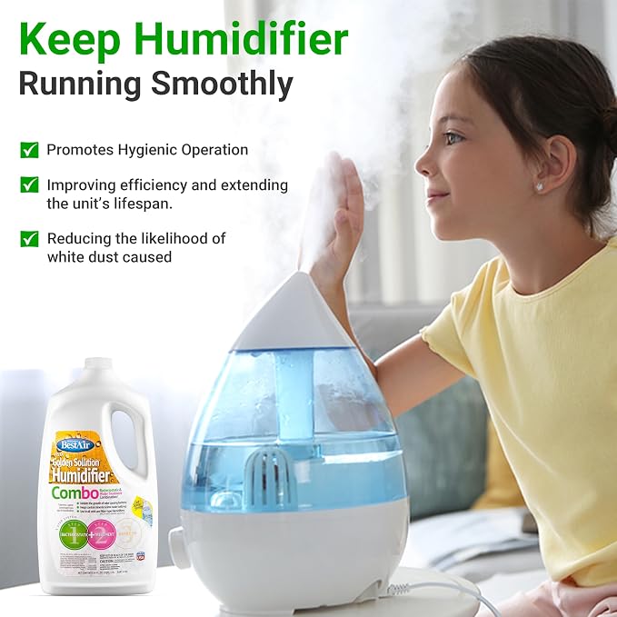 Bacteriostatic Humidifier Water Treatment– Extend Filter Life Eliminate Odors & - Image 4