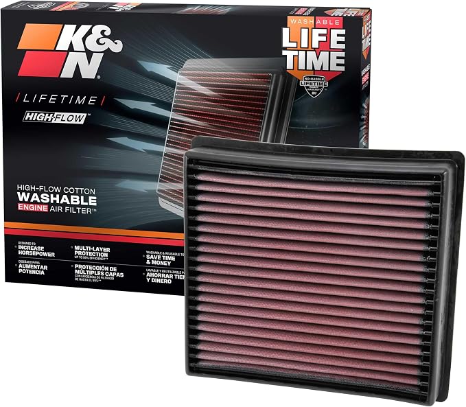 K&N Performance Diesel High-Flow Lifetime Engine Air Filter: Increase Power: by KNEngineeringInc