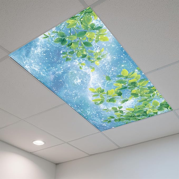 2 Pack Fluorescent Light Covers- 4 x 2 Feet Magnetic Ceiling Light Cover Room - Image 3