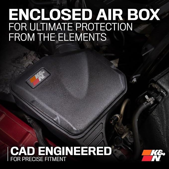 K&N Cold Air Intake System: High-Flow Air Filter, Increase Performance & - Image 6