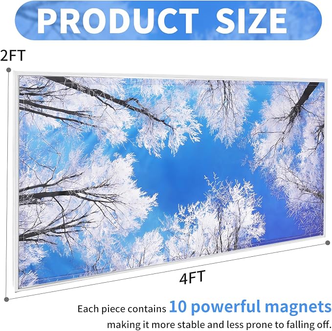 Torixqi 2pcs Fluorescent Light Covers - Image 2