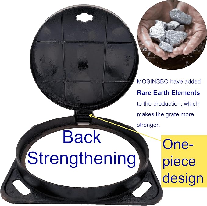 12 in Cast Iron Manhole Cover and Frame - Image 4