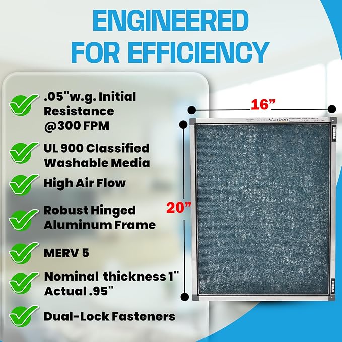 16x20x1 Reusable Air Filter Frame - Image 2