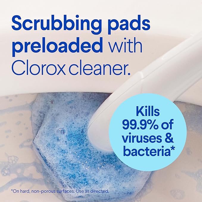 Clorox ToiletWand Toilet Bowl Cleaner- Toilet Brush, Storage Caddy and 6 - Image 3