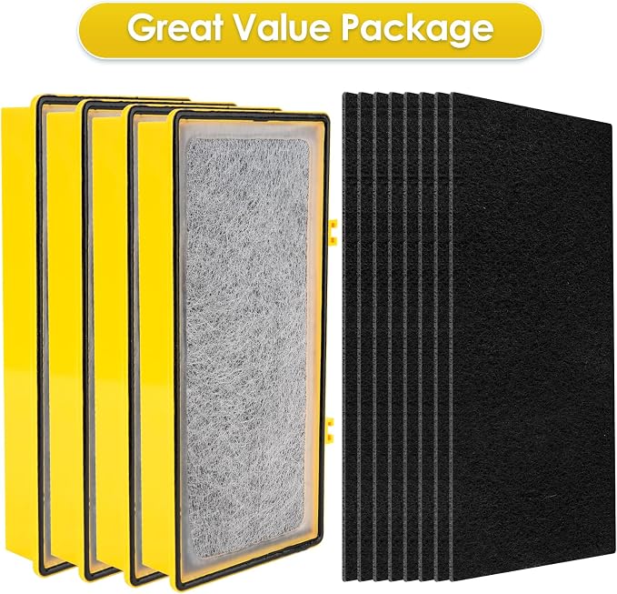 AER1 Filter 4 HEPA Filters + 8 Carbon Booster Filters Compatible - Image 2