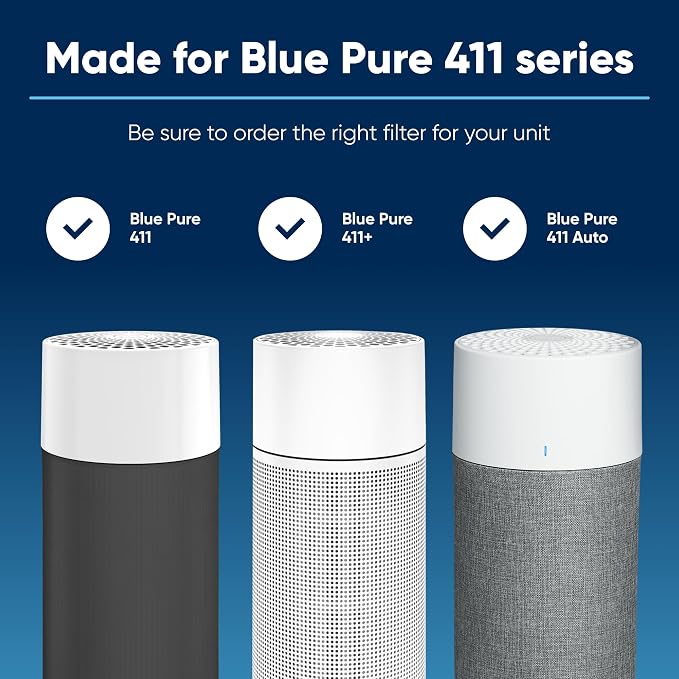 Blueair Blue Pure 411 Series AllergenBlock Filter, Genuine Replacement - Image 2
