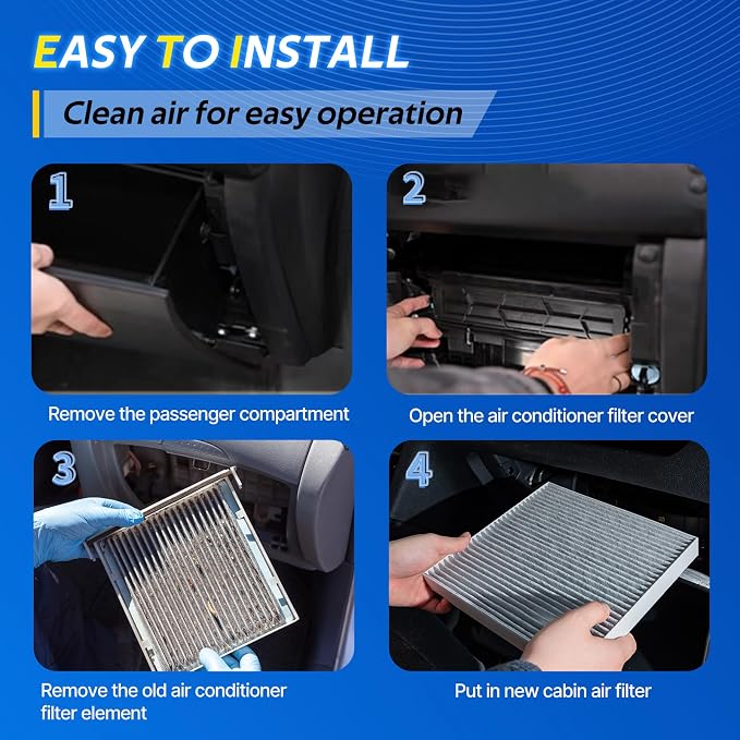 3 Pack Premium Cabin Air Filter Fits Mazda CX-7, 1500 Classic, Ram - Image 7