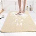 Joyhalo Shower Mats for Showers Anti Slip for Elderly, 17'' x 30'' Non Slip Bath Mat for Inside Shower, Bath Tub Mats for Bathroom Non Slip for Shower, PVC Loofah Bathroom Mats, Beige