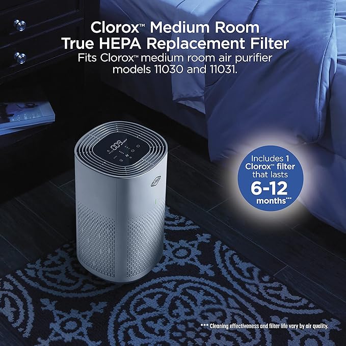 Clorox Medium Room Air Purifier True HEPA Replacement Filter, 000 Sq. Ft. - Image 3