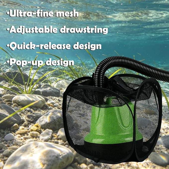 10in Pop Up Pond Filter Bag, Pond Pump Filter Bag, Pump Barrier Box - Image 4