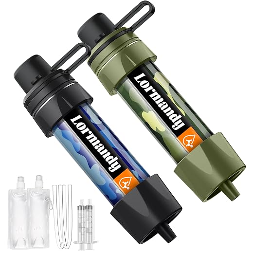 Water Filter Straw by Lormandy