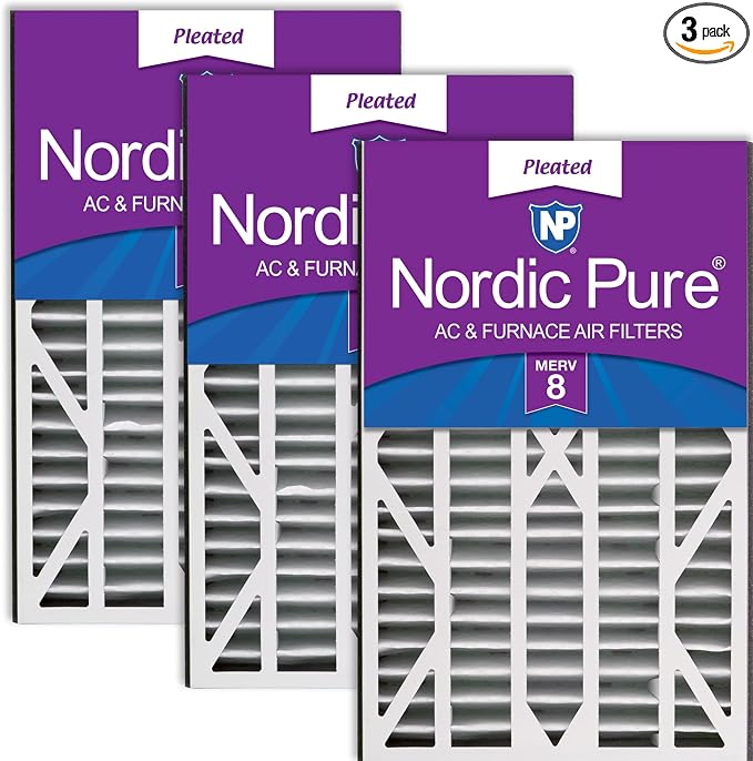 Nordic Pure 16x25x3 MERV 8 Trion Air Bear Cub Replacement 255649-101 Air by NordicPure