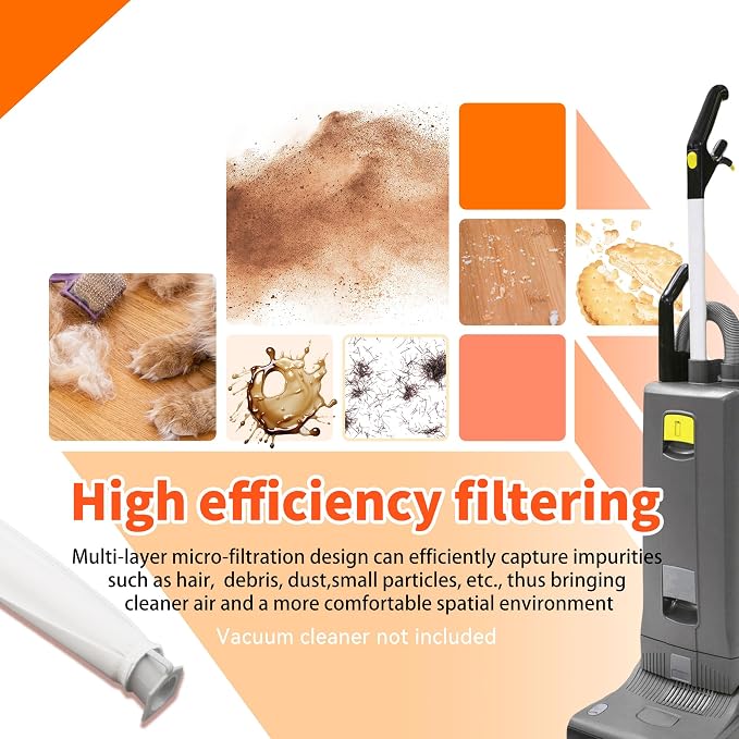 4-Pack MicroFilter fit for SEBO Auto-X S | Replacement Vacuum Filters for - Image 4