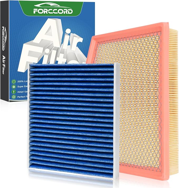 Cabin & Engine Air Filter Fit for Chrysler Pacifica 2017-2026 V6 3.6L Flex/Gas by Forccord