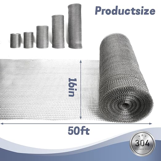 16" X 50 ft 304 Stainless Steel Mesh, Wire Mesh - Image 3
