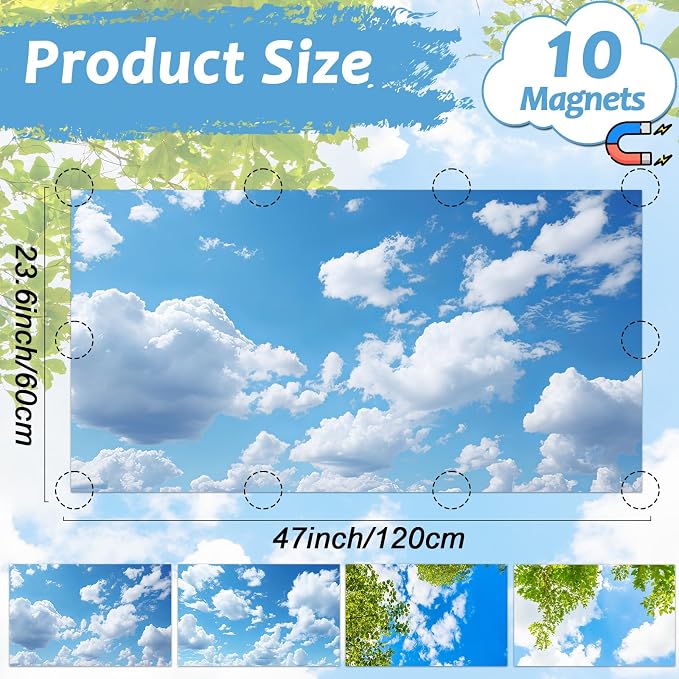 Wiooffen 4 Pcs Fluorescent Light Covers - Image 2