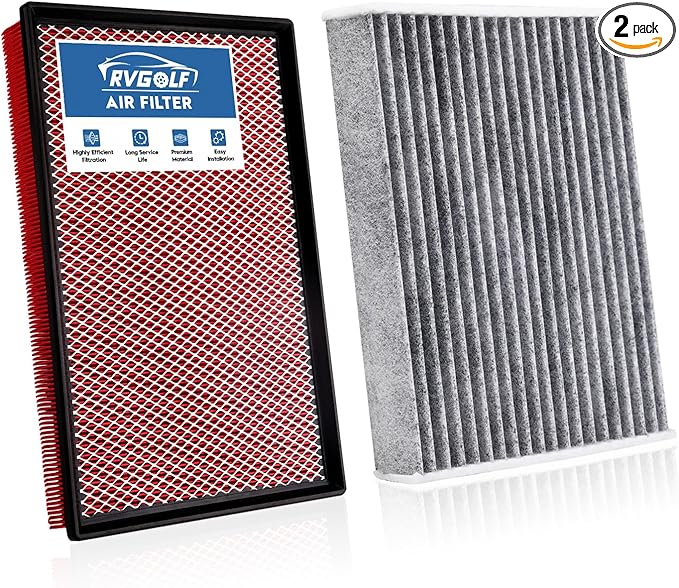 Engine+Cabin Air Filters Fit for RAM 1500 2016-2018, RAM 1500 Classic 2019-2020 by RVgolf