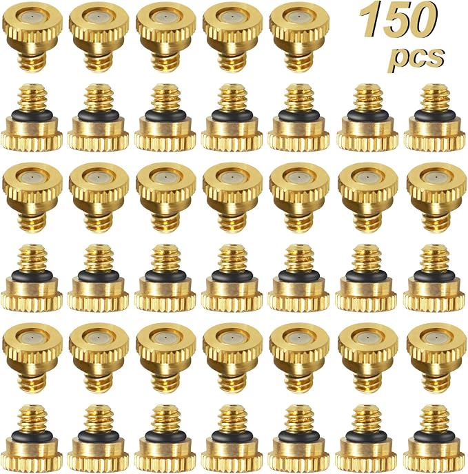 KUWAN 0.016" Orifice Thread UNC 10/24 Brass Misting Nozzles Low Pressure by KUWAN