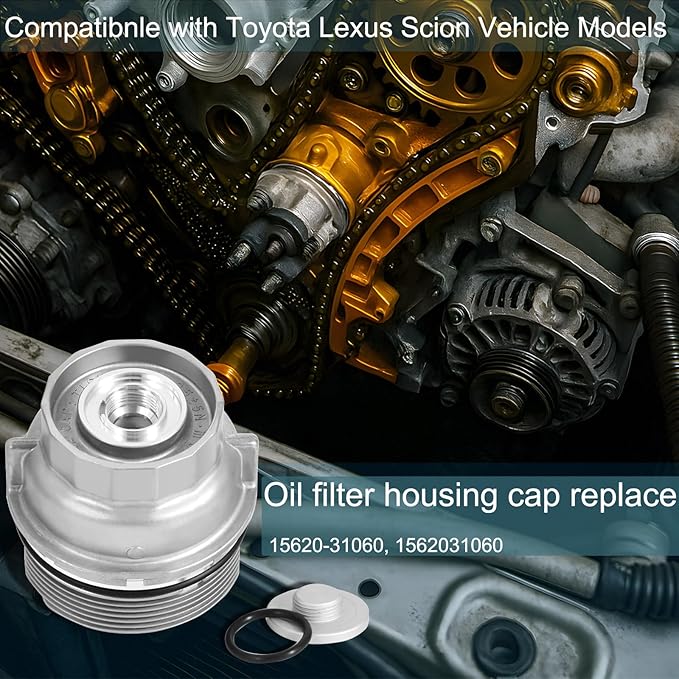 Oil Filter Housing Cap Assembly Compatible - Image 3