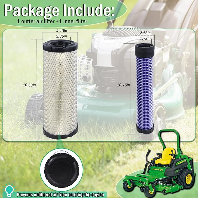 Kefly Inner & Outer Air Filter 11013-7044 11013-7045 Replaces Kawasaki - Image 6
