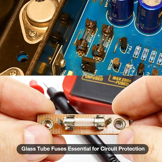 MADCATZ 250 Pcs 15 Values Fast Blow Glass Fuses Assortment Kit 250V 5x20mm 1A - Image 5