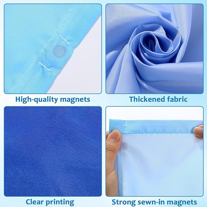 QOUBAI 6PCS Fluorescent Light Covers, 4x2 Feet Magnetic Light Cover Fluorescent - Image 3