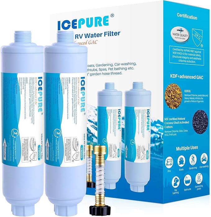 ICEPURE RV Water Filter system for Garden, Boat Hose for Drinking, Car Washing by ICEPURE