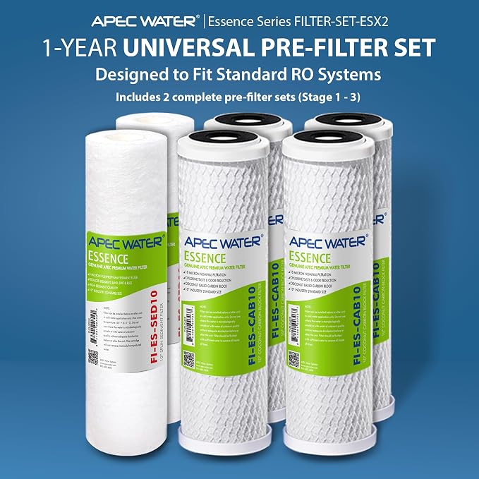 APEC Water Systems FILTER-SET-ESX2 2 Sets of High Capacity Replacement - Image 2