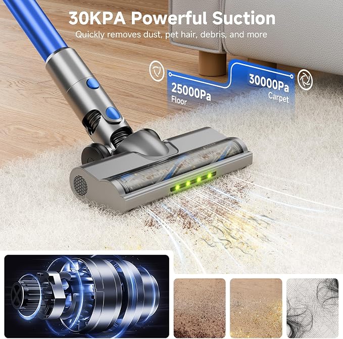 Cordless Vacuum Cleaner for Home, Powerful Stick Vacuum - Image 2