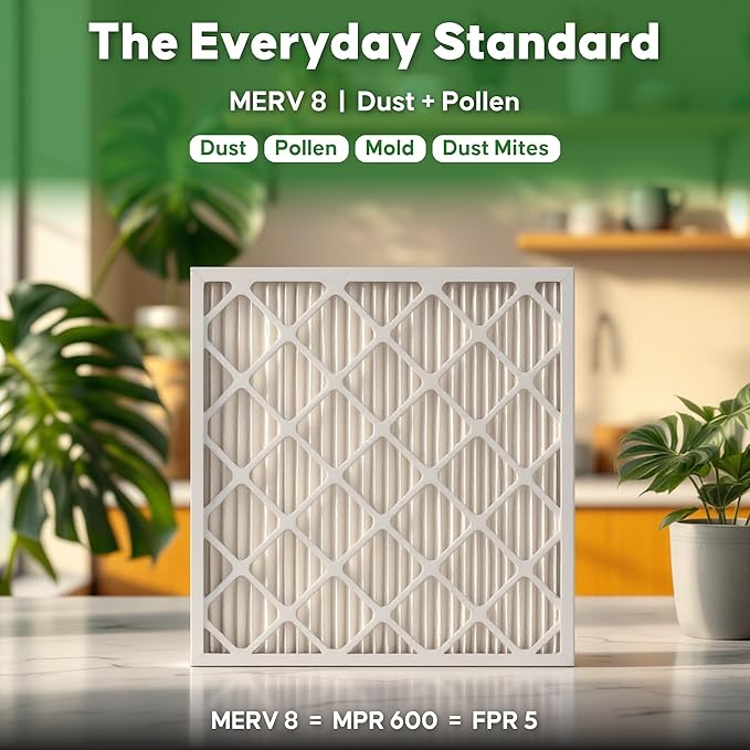 Aerostar 21 1/2x21 1/2x1 MERV 8 High Efficiency Pleated Air Filter, - Image 2