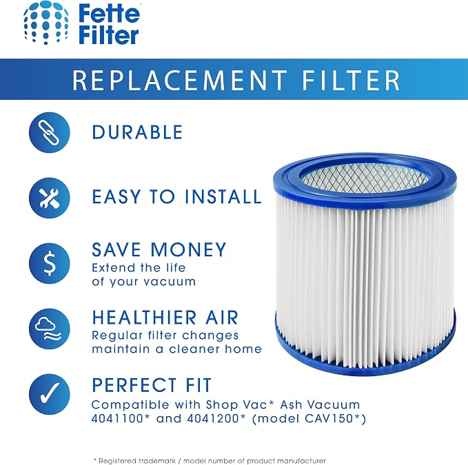 Fette Filter - 9032933 HEPA Cartridge Filter Replacement Compatible - Pack of 2 - Image 4