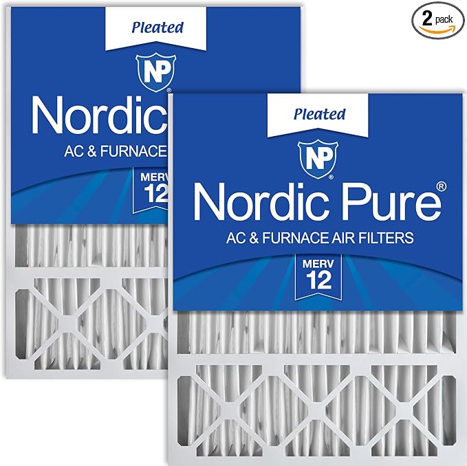 Nordic Pure 20x25x5 Honeywell/Lennox Replacement MERV 12 Air Filters 2 Pack by NordicPure
