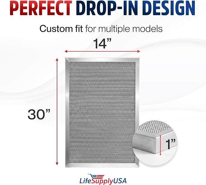 14x30x1 Electrostatic Air Filter, MERV 8, Reusable Furnace AC/HVAC Filter - Image 6