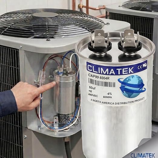 ClimaTek 60 MFD 370/440 Volt VAC Run Round Capacitor CAP99-6004R - Image 4