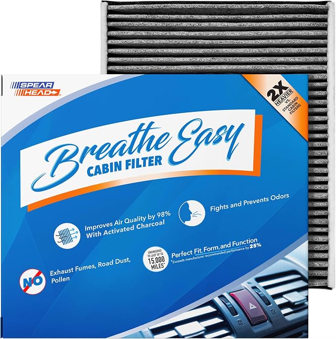 Spearhead Odor Defense Breathe Easy AC & Heater Cabin Filter | Fits 13-18 C-Max by SPEARHEAD