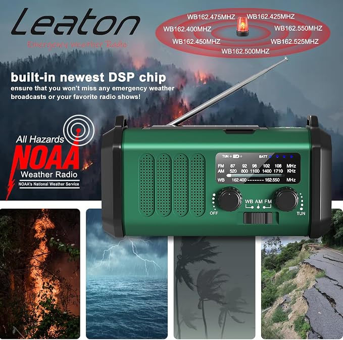 Emergency Radio-NOAA Weather Radio 20000mAh/74000mWh - Image 4