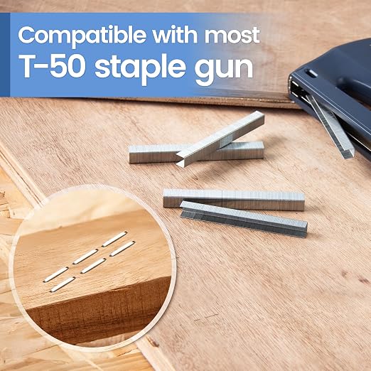 meite T-50 Staples, 1/4 Inch Heavy Duty Staples - Image 6