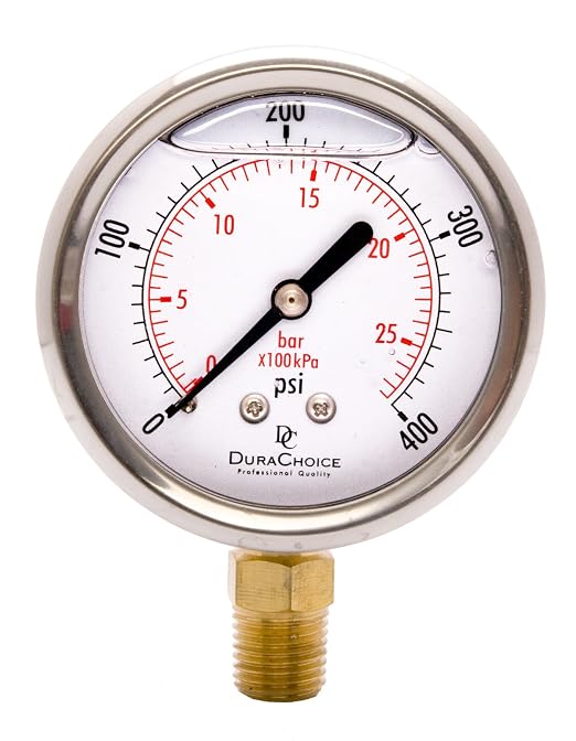 2-1/2" Oil Filled Pressure Gauge by DirectMaterial
