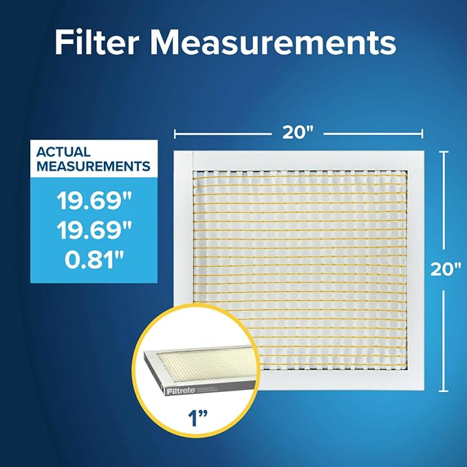 Filtrete 20x20x1 AC Furnace Air Filter, MERV 5, MPR 300, Capture Unwanted - Image 2