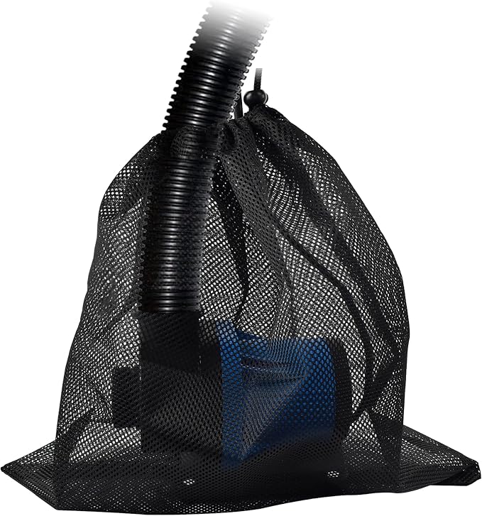 CONQUERALL 18.5x18.5inch Large Pond Filter Bag Black Polyester Media Mesh Bag by CONQUERALL