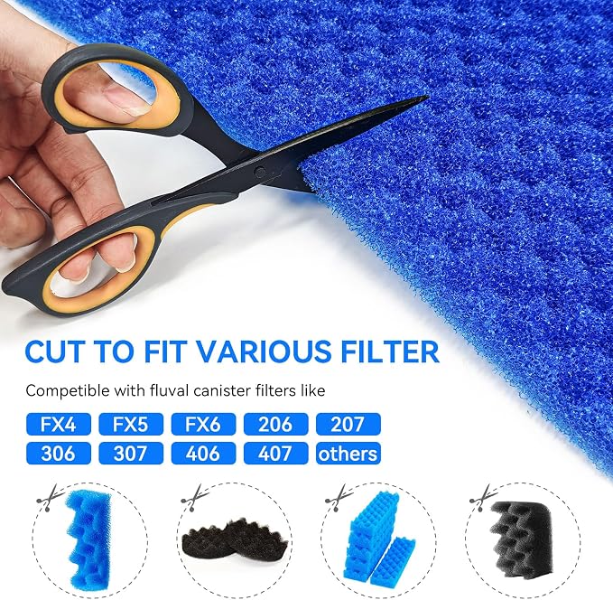 Foam Aquarium Filter Coarse Sump Filter Sponge Cut to Fit Bio Sponge Filters - Image 3