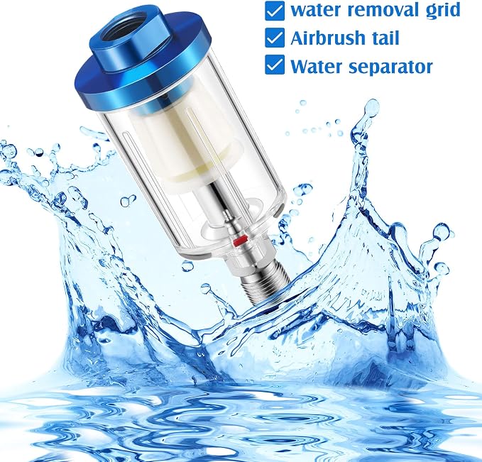 Pack of 6 Small Water Oil Separator Filter 1/4 Inch NPT Inlet and Outlet Air - Image 5