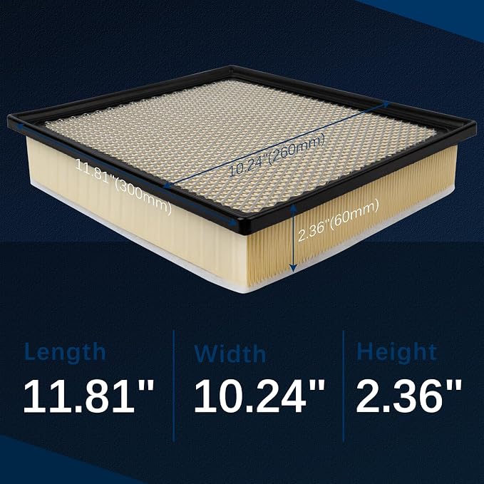 CA11895 Engine Air Filter for 2014-2022 Sequoia, 2016-2023 Tacoma, 2013-2014 - Image 3