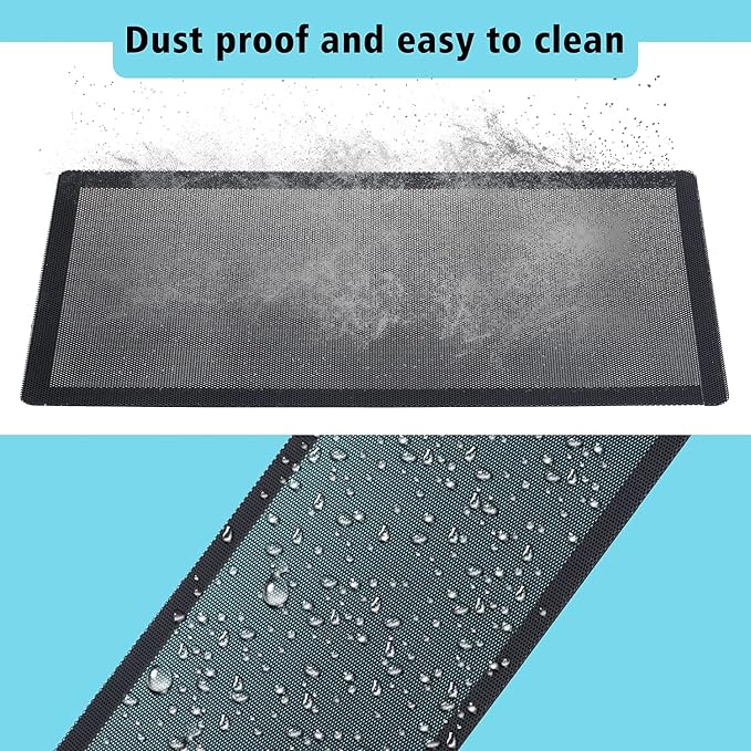 240x120mm PC Case Dust Mesh Filter, Magnetic Frame Computer Fan Dust Mesh PC - Image 6