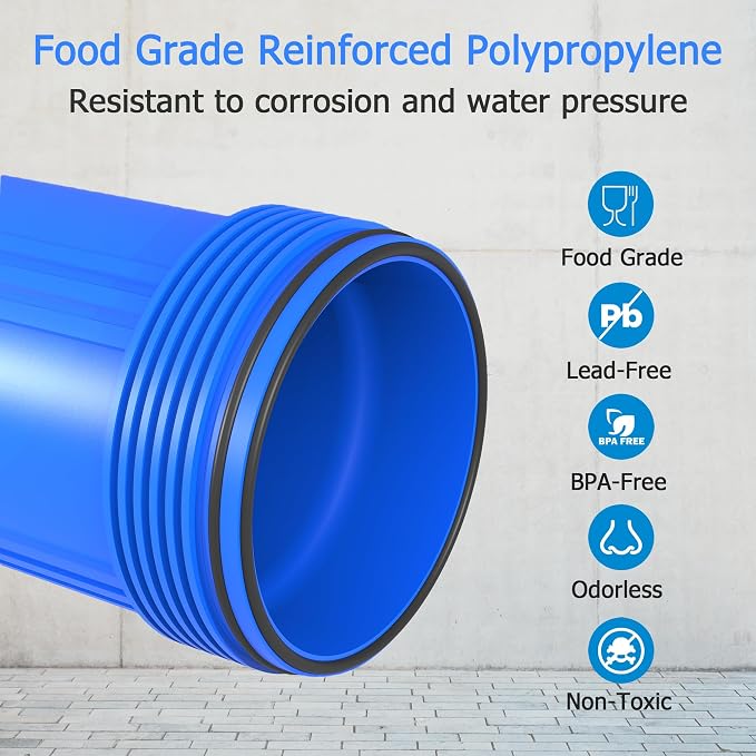 WHB10 Whole House Water Filter Housing, Fit 10"x4.5" Sediment etc Filters - Image 3