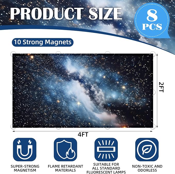 ANGSYLTH 8 Pcs Fluorescent Light Covers - Image 2