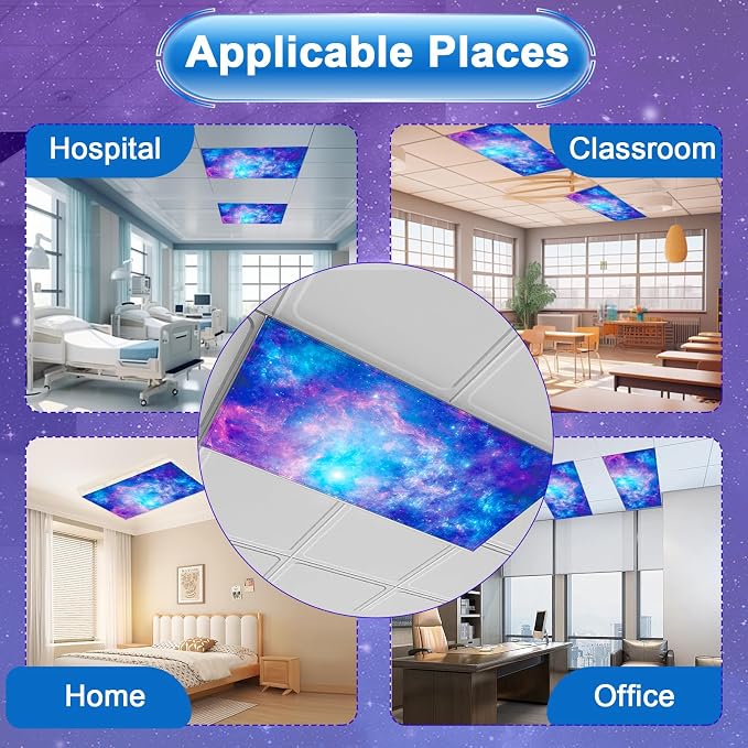 4 Pcs Fluorescent Light Covers for Ceiling Lights Classroom, Stylish - Image 6